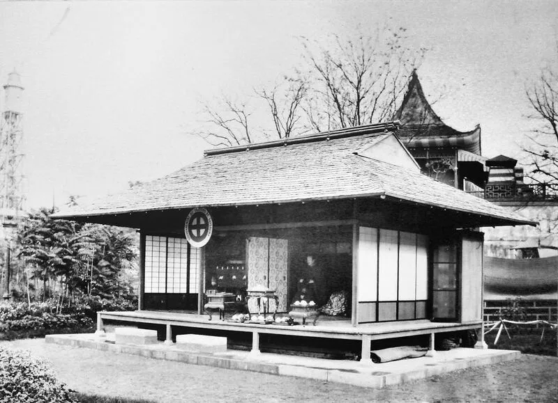 1867年パリ万国博覧会に設けられた薩摩藩の日本展示館