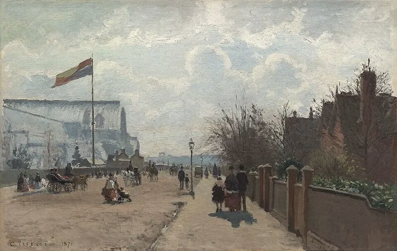 カミーユ・ピサロ《クリスタル・パレス》1871年