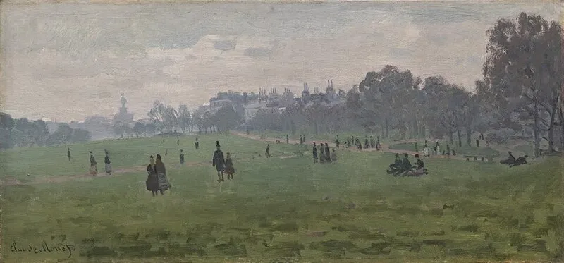 クロード・モネ《グリーン・パーク、ロンドン》1870〜1871年